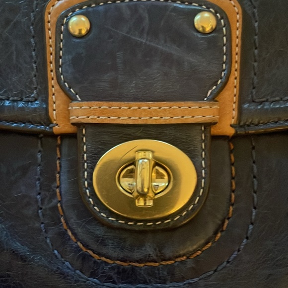 Navy and white Coach Crossbody - Picture 4 of 6